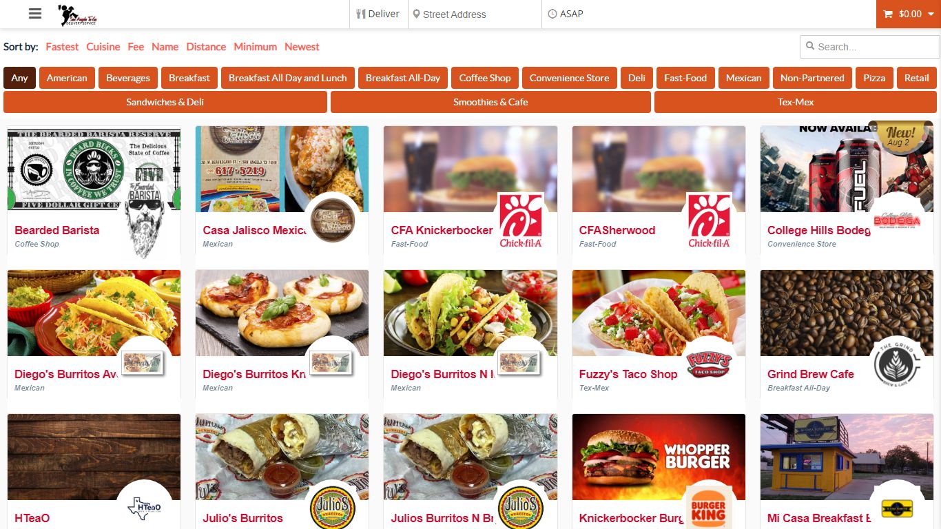 Restaurants - San Angelo To Go